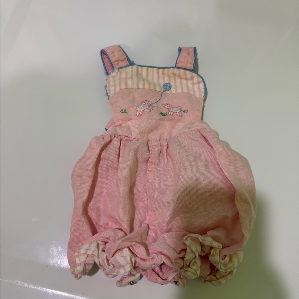 Dior Pink Jumpsuit with Delicate Details -baby Dior, newborn